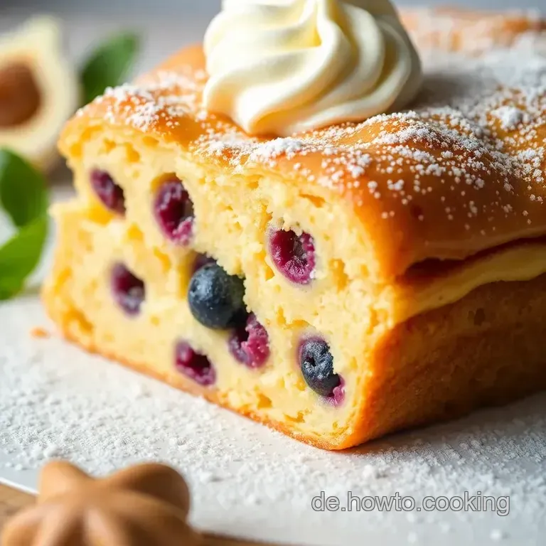 Oma s Blaubeerpfannkuchen presentation