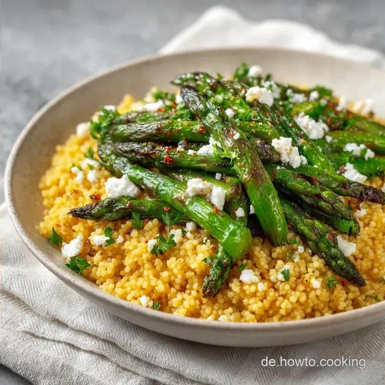 Orientalischer Spargelsalat: Mit Couscous & Feta
