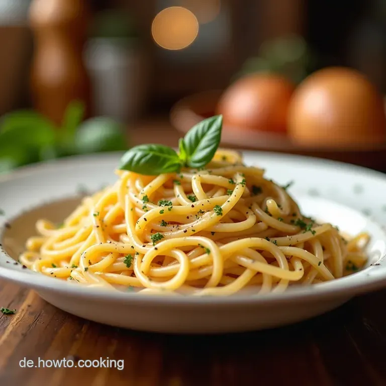 Original Carbonara Cremig Klassisch und in 25 Minuten fertig presentation