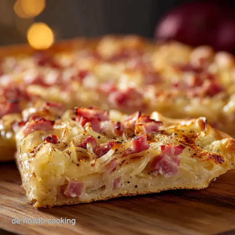 Der knusprigste Elsässer Flammkuchen Backen macht glücklich Schnell einfach