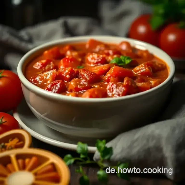 Original Italienische Tomatensauce Aus Frischen Tomaten Einkochen presentation