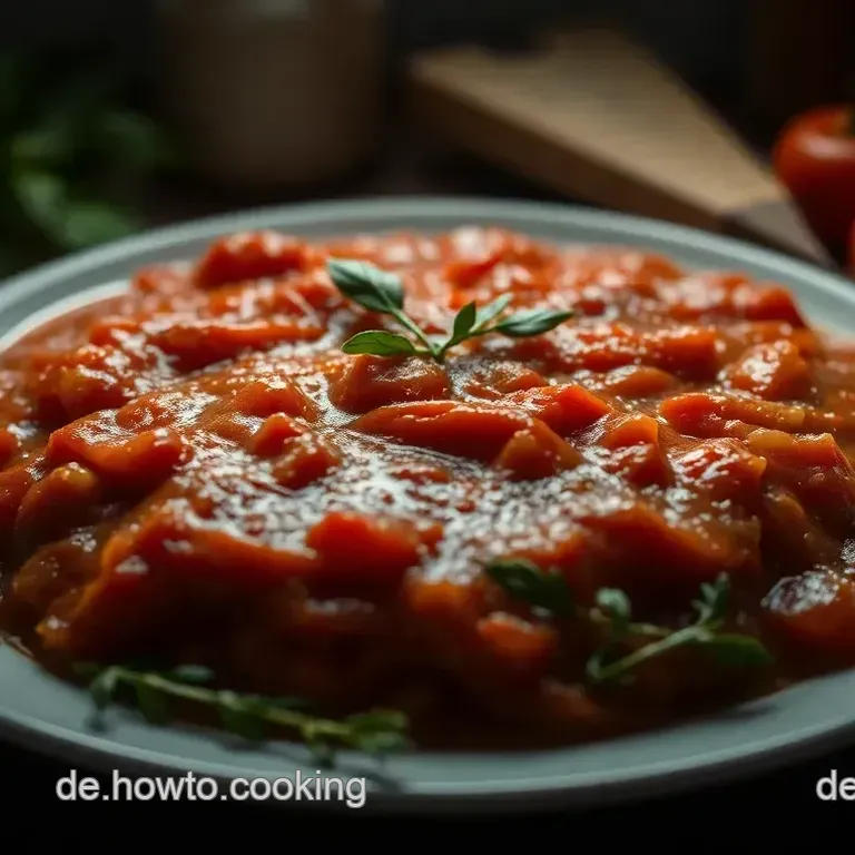 Original Italienische Tomatensauce Einkochen