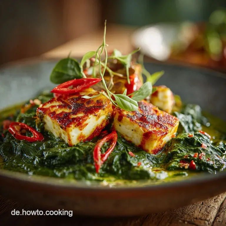 Cremiges Palak Paneer Mit Halloumi Der Gr&uuml;ne Traum Aus Indien presentation