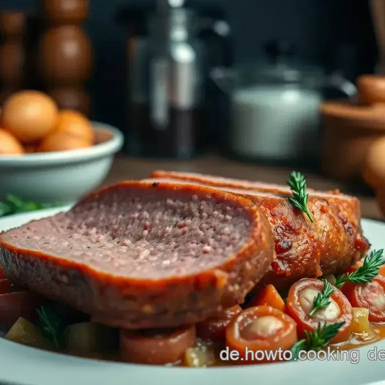 Perfekter Leberkäse aus dem Backofen – 1000 g in Umluft