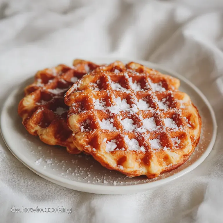 Belgische Waffeln mit Hefe und Hagelzucker