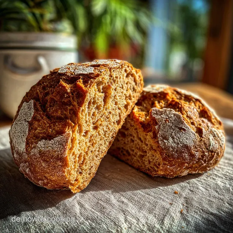 Slices of hearty, nutty-smelling bread served with creamy butter. The crust is firm, and the inside steamy.