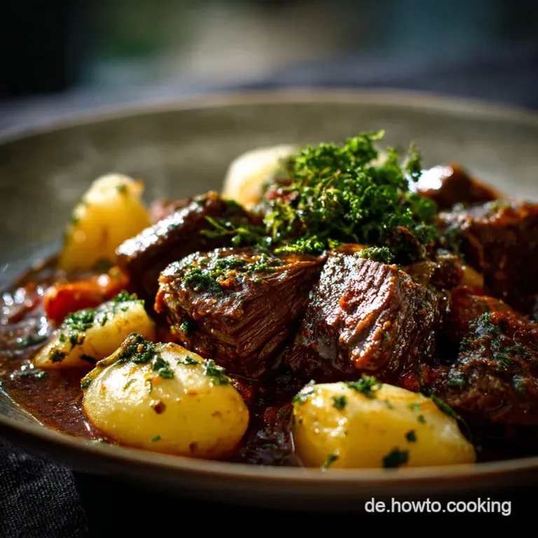 Rindfleisch Eintopf Omas Art Der Herzhafte Sonntags-Schmaus presentation