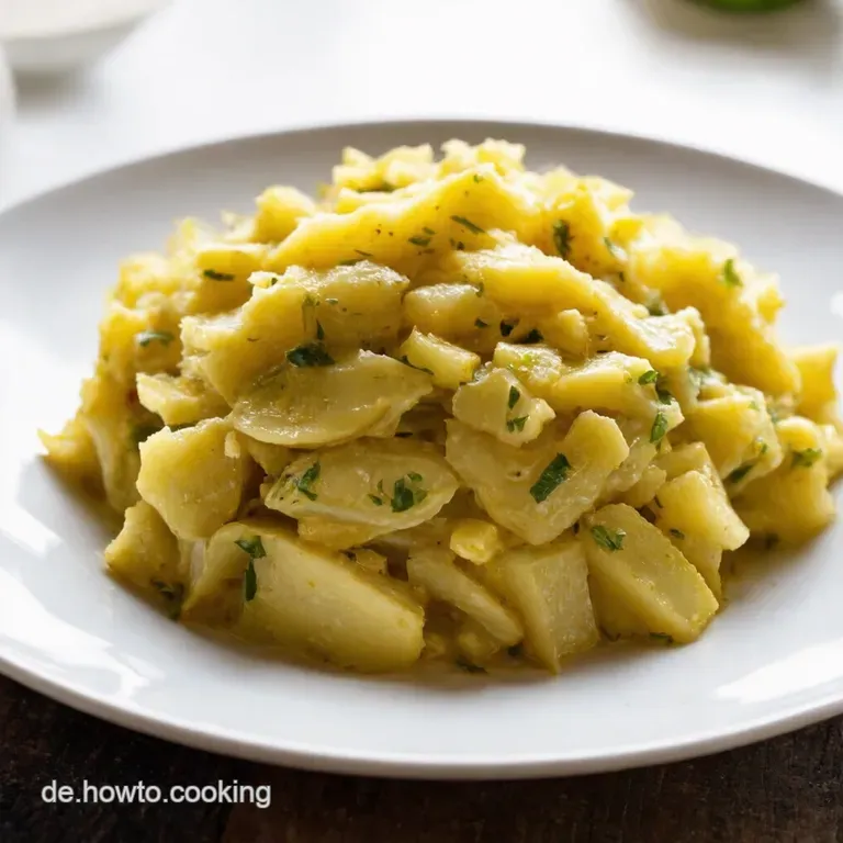 S&auml;chsischer Kartoffelsalat Mit Fleischsalat presentation