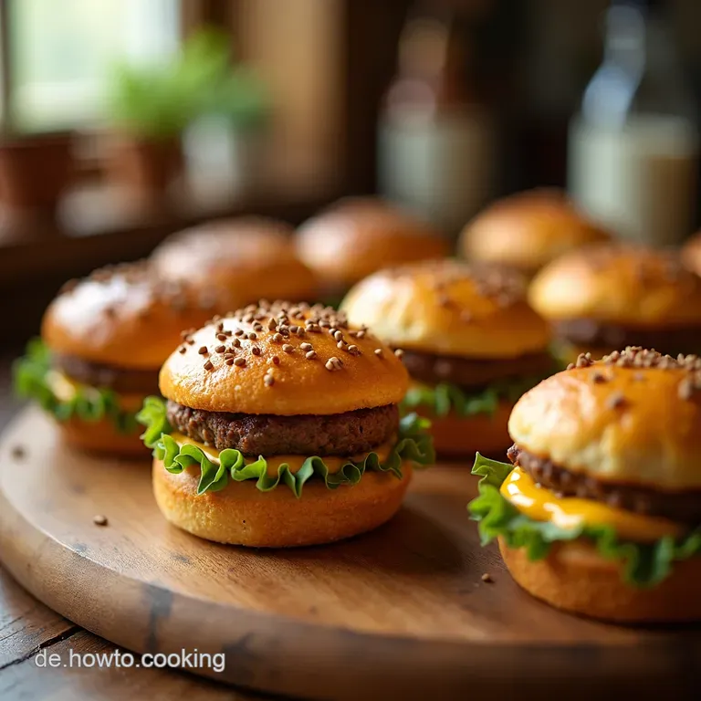 Saftige Cheeseburger Muffins Das Ultimative Fingerfood F&uuml;r Partys presentation