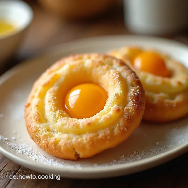 Goldene MarzipanKüsschen Saftige Butterplätzchen mit zartem Marzipankern
