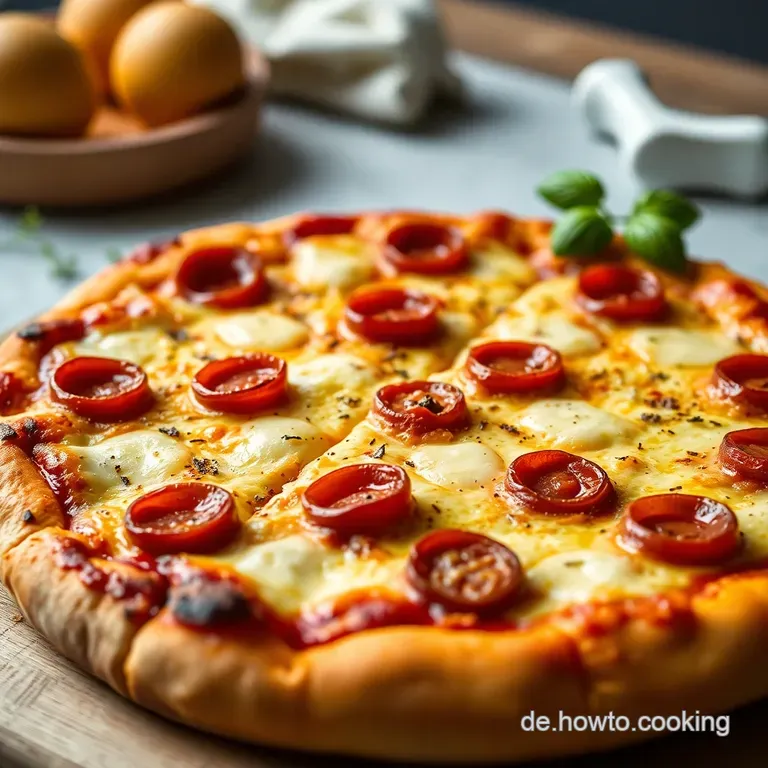 Saftige Pizzaschnecken mit fluffigem Hefeteig