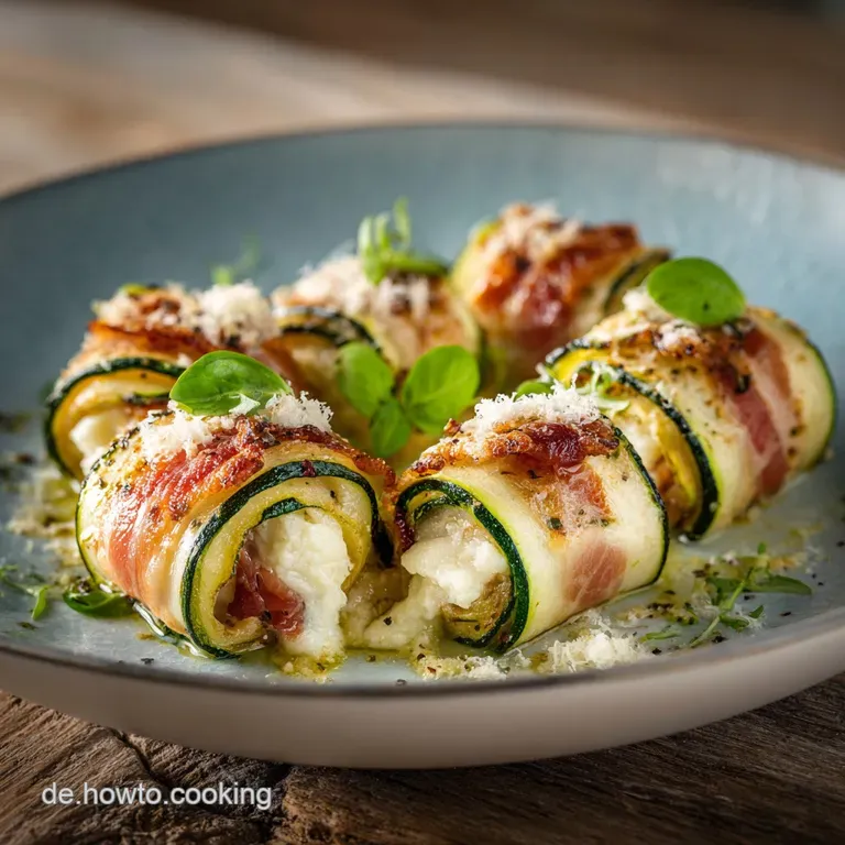 Zucchinischinkenr&ouml;llchen Mit K&auml;se: Saftig Leicht Und Das Beste Vorspeisen Rezept presentation
