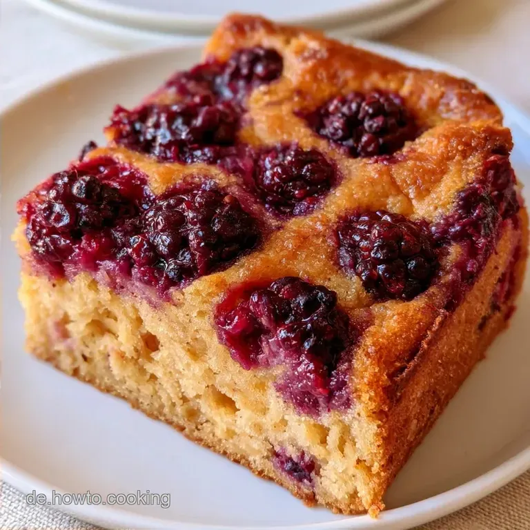 Saftiger Blechkuchen Mit Frischen Brombeeren