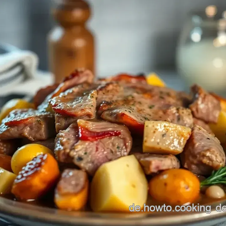 Saftiger Rinderbraten aus dem Römertopf