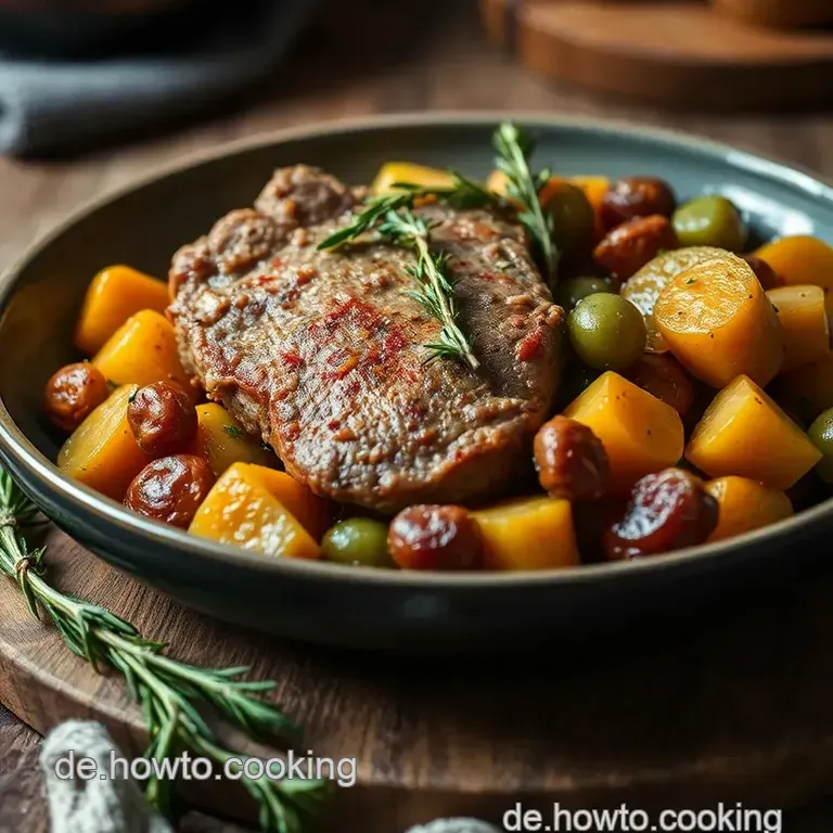 Saftiger Rinderbraten mit Gemüse aus dem Ofenmeister presentation