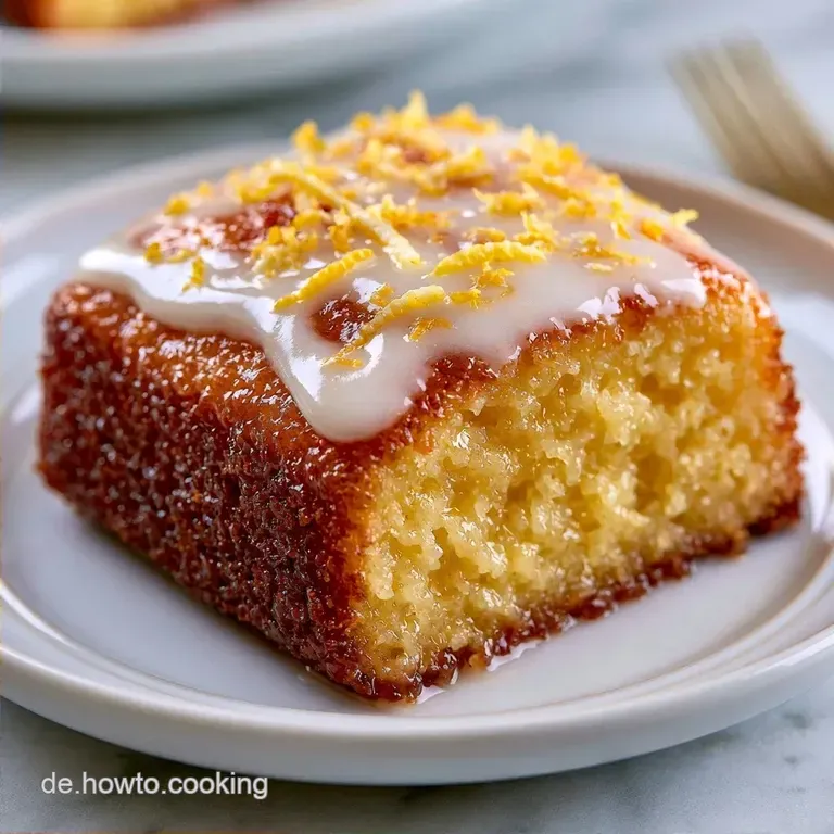 Saftiger Zitronen Kastenkuchen