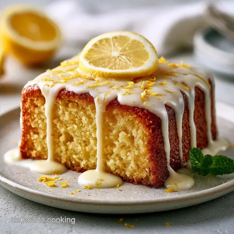 Saftiger Zitronenkuchen mit Dinkelmehl