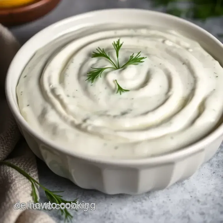 Sahnige Sauerrahm-Dill-Dip: Ein Klassiker Der Deutschen K&uuml;che! presentation