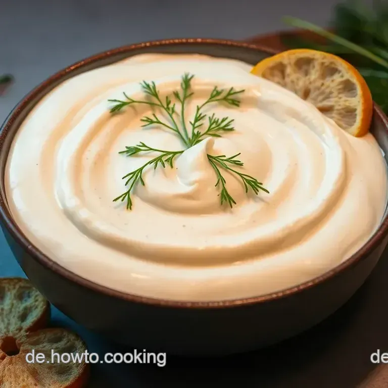 Sahnige Sauerrahm-Dill-Dip: Ein Klassiker der deutschen K&uuml;che!