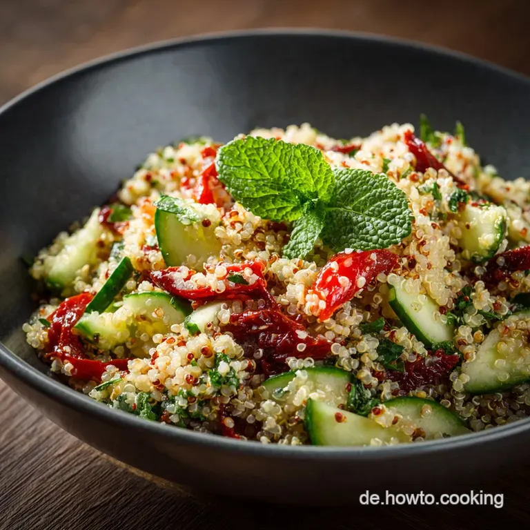 Salat mit Quinoa und Minze: Der Sommer-Sattmacher mit spritziger Zitrone.