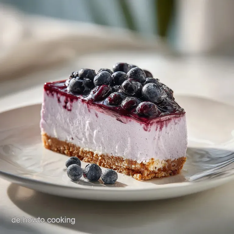 Heidelbeer Cheesecake: Samtig und ohne Backen