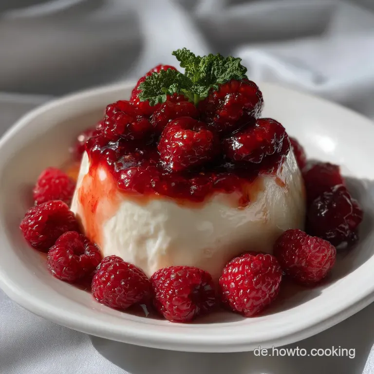Samtiges Mascarpone Dessert mit Himbeeren