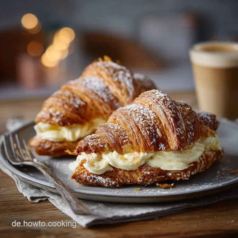 Konfettialarm Blitzschnelle Croissants Mit Cremiger F&uuml;llung presentation