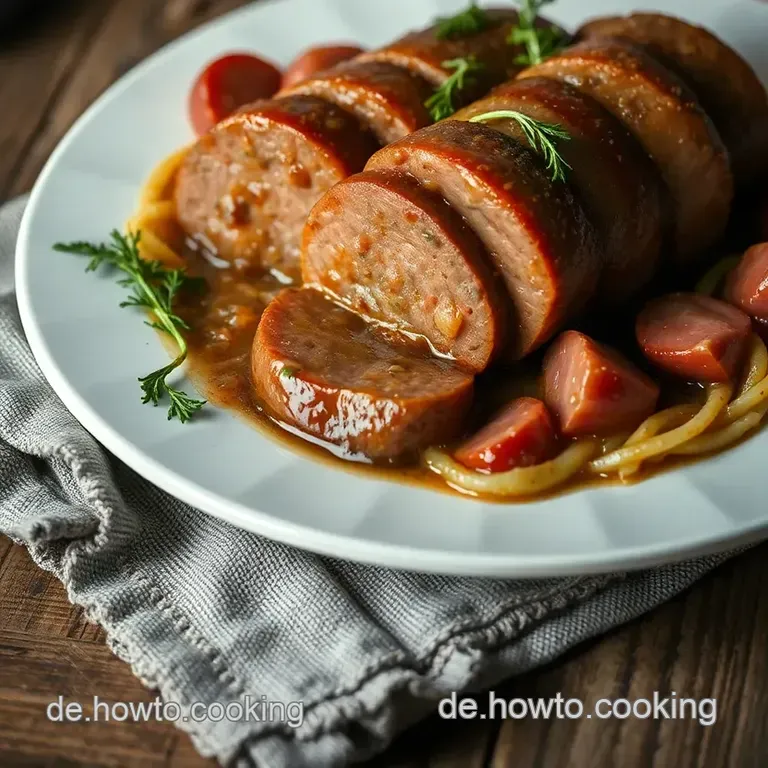 Schw&auml;bische Rouladen Mit Sp&auml;tzle & Apfelrotkraut presentation