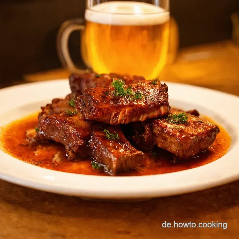 Schwein gehabt Saftige BierHonig Spareribs presentation