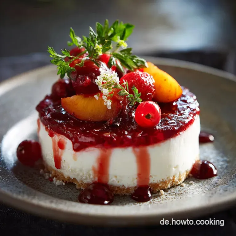 Solerodessert Mit Pfirsichen: Der Cremige No Bake K&uuml;hlschrankkuchen presentation