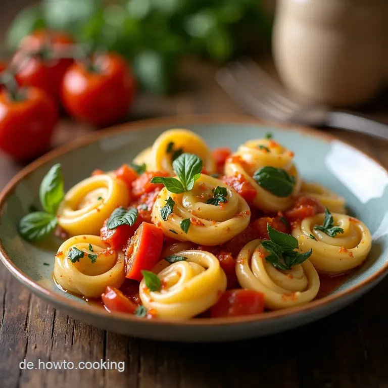 Sonniger Tortellinispinatauflauf Mit Tomaten presentation