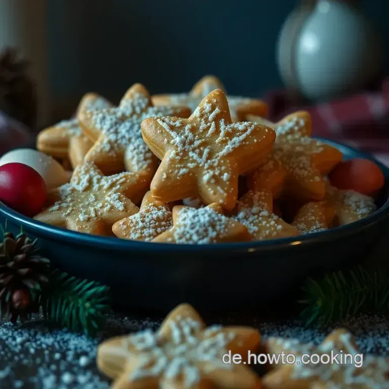 Spritzgeb&auml;ck: Knusprige Keks-Sternchen F&uuml;r Die Weihnachtszeit presentation