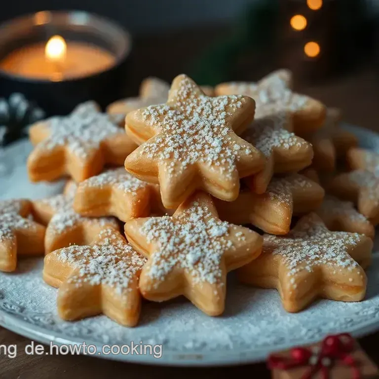 Spritzgeb&auml;ck: Knusprige Keks-Sternchen f&uuml;r die Weihnachtszeit