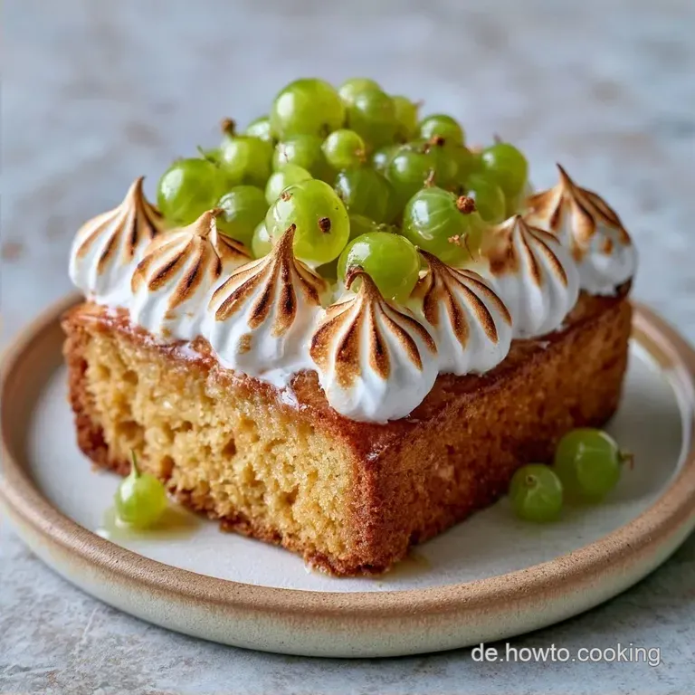 Stachelbeerkuchen Mit Baiser: Luftige Haube