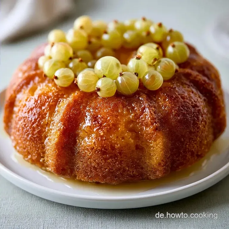 Saftiger Stachelbeerkuchen mit Schmand