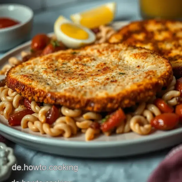 S&uuml;&szlig;es Surschnitzel Mit Beilagenvielfalt presentation