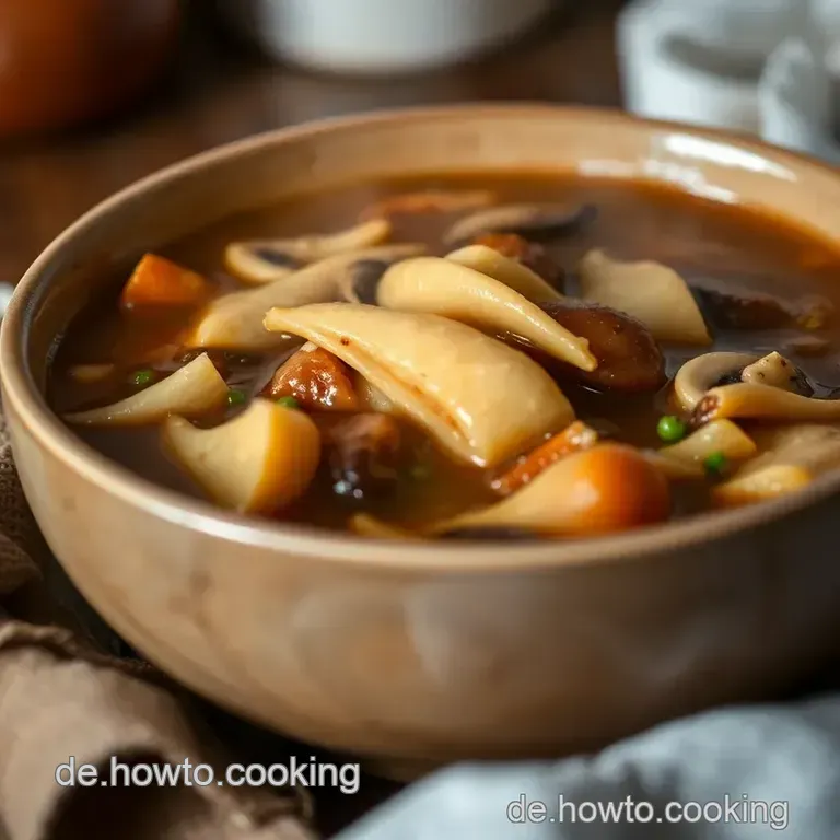 Traditionelle Peking Suppe Mit Knackigem Gem&uuml;se Und Zartem H&auml;hnchen presentation