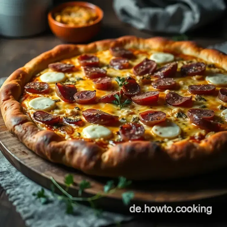 Traditioneller Flammkuchen: Knusprig und Herzhaft presentation