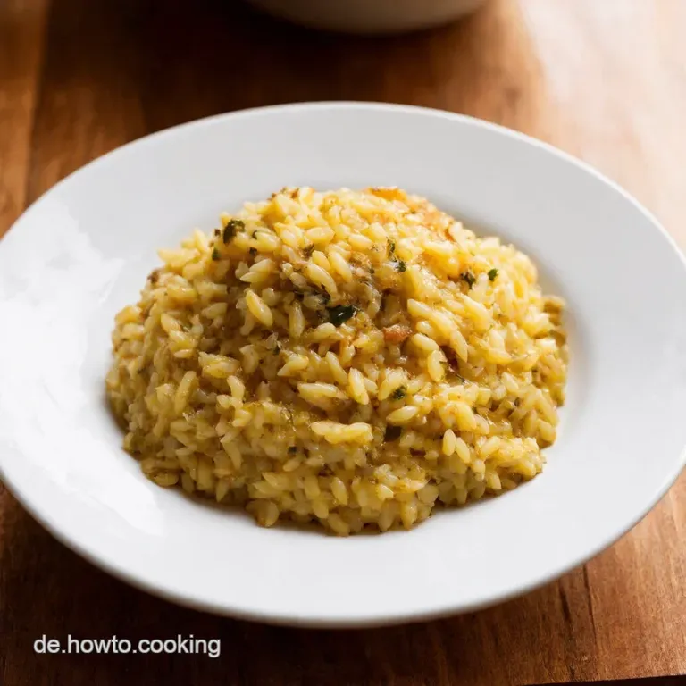 Trüffelrausch Cremiges Risotto mit Schwarzem Gold presentation