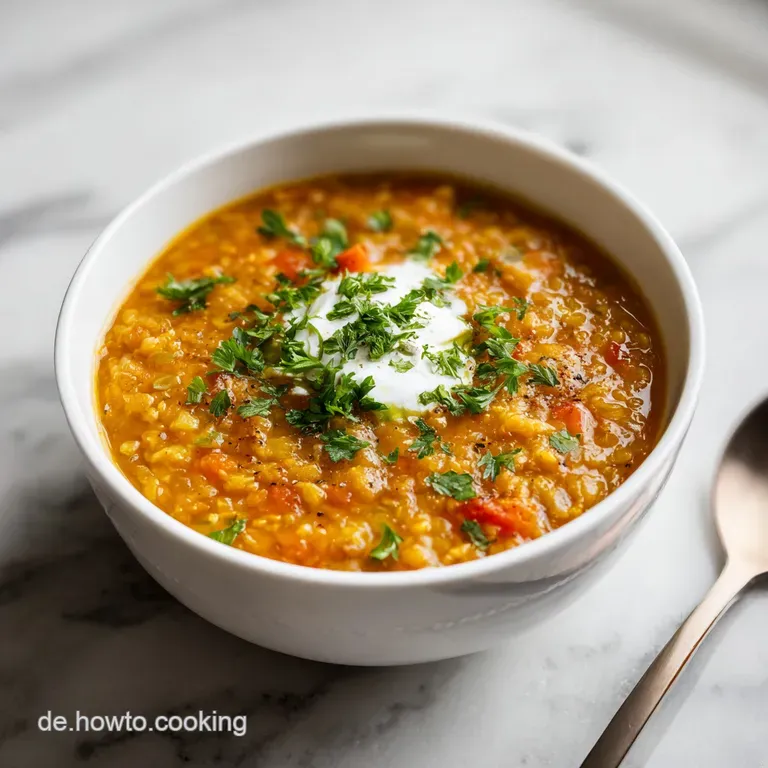 T&uuml;rkische Rote Linsensuppe: Cremig und W&uuml;rzig