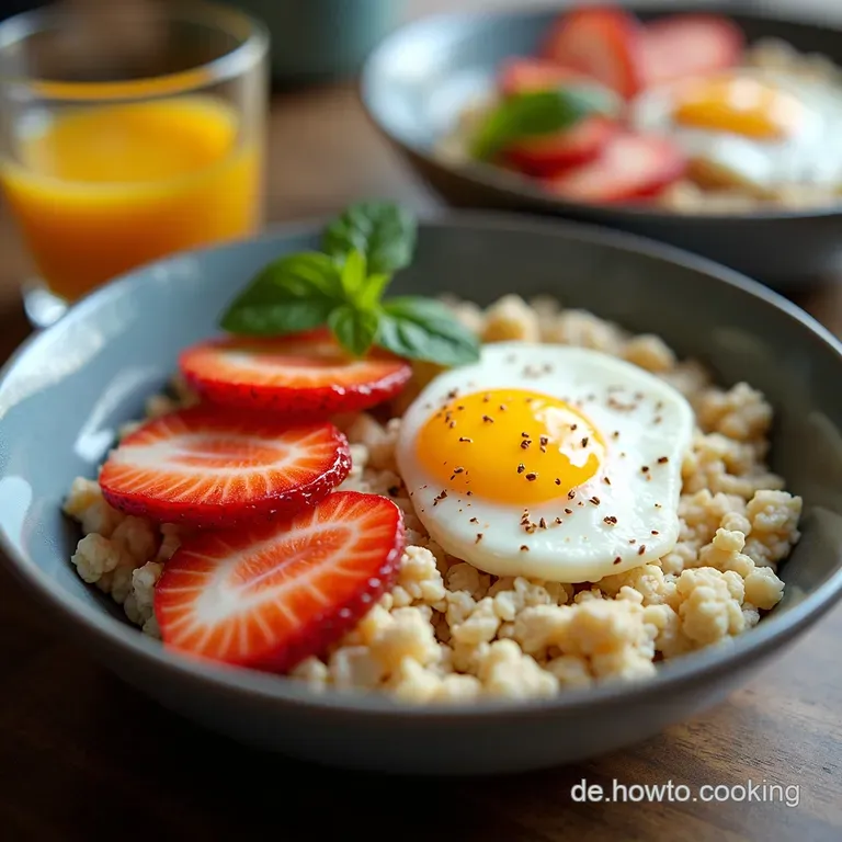 &Uuml;ber Nacht Haferflocken mit Beeren Nussbutter