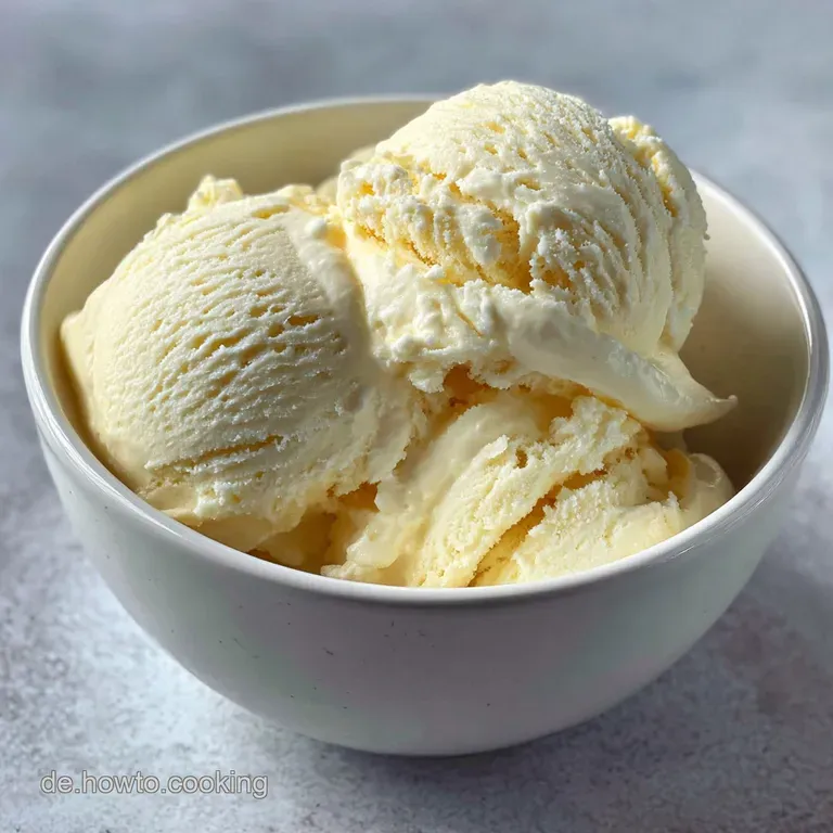 Elegant scoop of ivory vanilla ice cream in a glass bowl. Frosty, decadent, and smooth; hints of vanilla bean speckle the ...