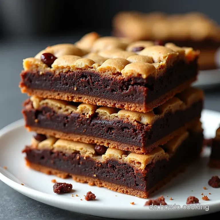 Double Layer Vegan Brookies Das ultimative SchokoGlück für den Sonntagskaffee