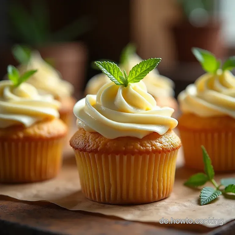 Der Gr&uuml;ne Daumen Vegane Karottenkuchen Cupcakes presentation