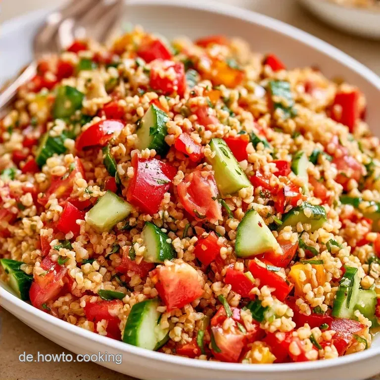 Veganer Bulgursalat Zum Grillen Mit Tomaten