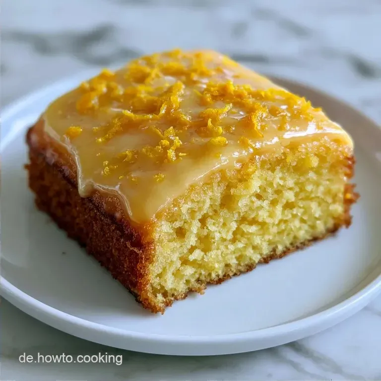 Saftiger Veganer Zitronenkuchen