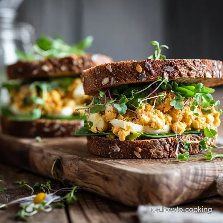 Der Vegane Klassiker Cremiges KichererbsenSandwich &agrave; la Eiersalat