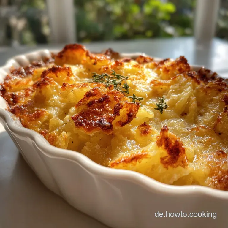 Vegetarischer Kartoffelauflauf mit Gem&uuml;se