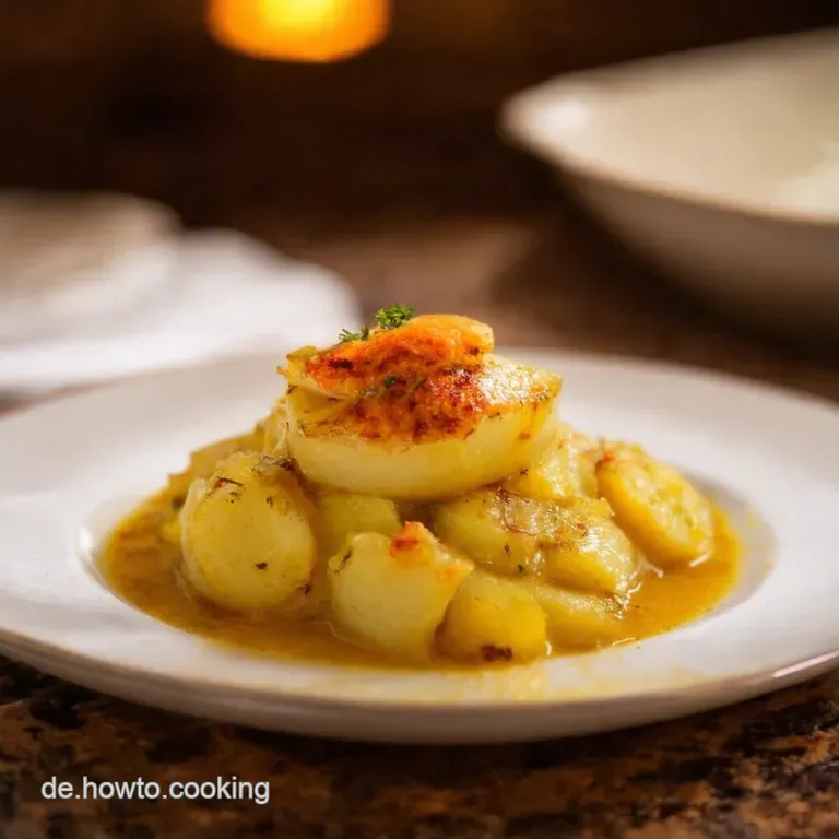 Vegetarischer KartoffelBrokkoliAuflauf presentation