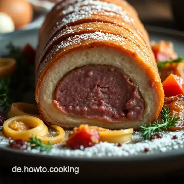 Wirsingroulade Mit Herzhaftem Hackfleisch presentation